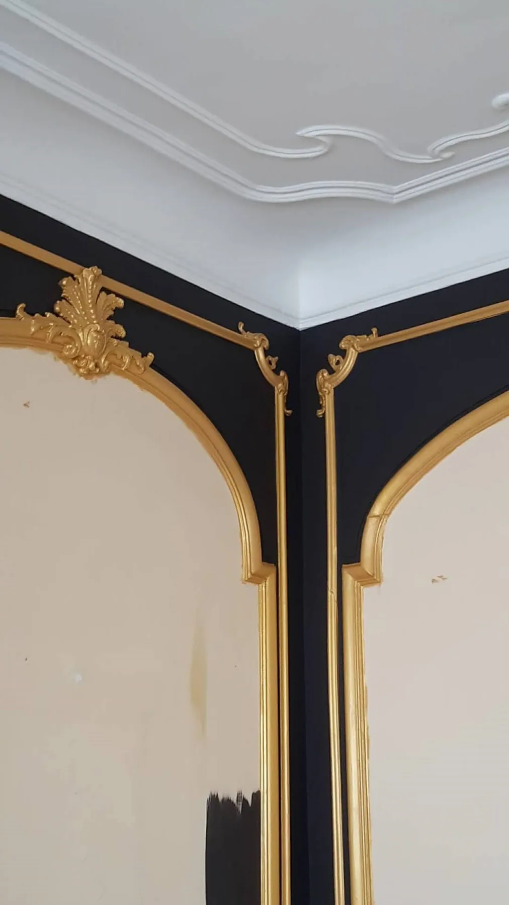 Geschilderde eetzaal van een restaurant
